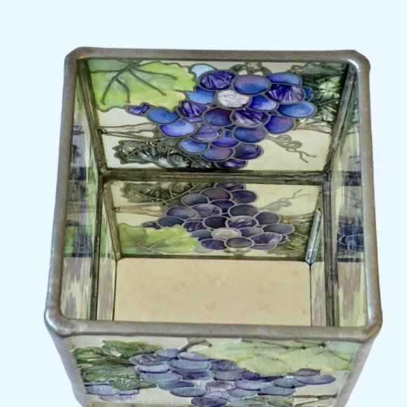 Joan Baker Stained Glass Candle Holder Bible Verse - Picture 8 of 11